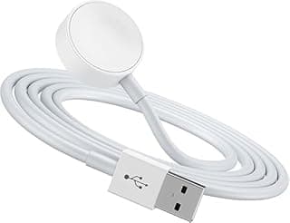 شاحن ساعة USB لاسلكي ، كابل شحن مغناطيسي متوافق مع جميع طراز ساعات X8 Ultra , X9 Ultra , PLUS , PRO (أبيض)