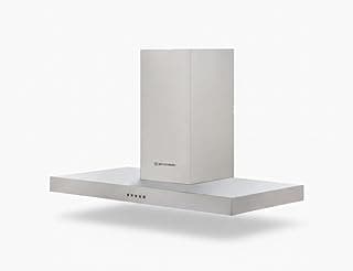 شفاط بوتاجاز H96TB من الفولاذ المقاوم للصدأ غلى شكل حرف T بـ3 سرعات وقوة شفط 650 م³/ساعة، مزود بفلاتر معدنية قابلة للغسل + فلتر كربون وإضاءة ليد من ايكوماتيك، مقاس 90 سم