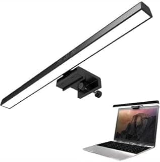 شريط اضاءة لشاشة اللابتوب بمنفذ USB نوع سي - سطوع قابل للتعديل ودرجة حرارة اللون، مصباح شاشة للعناية بالعين مع مشبك للكمبيوتر والالعاب والاستخدام المكتبي