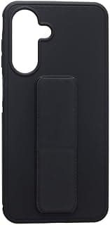Leather Back Cover With Stand For Samsung Galaxy A26, Black