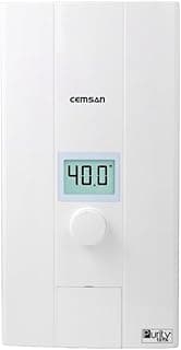 Purity101 Cemsan Electric Instant Water Heater, 21kW Tankless High-Efficiency System, Compact Design, B21 - White