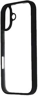 Clear Back Cover Case for Apple iPhone 17 - Shockproof Transparent Plastic Bumper, Anti-Scratch, Anti-Yellow, Slim Protective Case (Clear & Black)