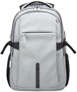Strong Large Backpack - Practical 15.6 Inch Laptop - Lightweight - Waterproof Multifunction Travel Bag - B00388 - Grey