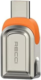 محول Recci RDS-A16C OTG من USB إلى Type-C لاتصال سلس - تيتانيوم