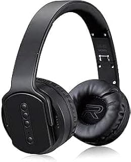 SODOO MH2 Wireless Bluetooth Headset with NFC, AUX, SD with Speaker, Foldable with Premium Sound Quality, Strong Bass, Black