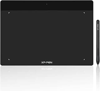 XP-PEN Deco Fun L Drawing Graphic Tablet 10 x 6 Inches with 8192 Levels and Tilts Passive Stylus 60 Degrees Compatible with Mac Windows Chrome OS and Android – Black