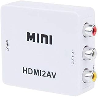 محول HDMI إلى RCA من توبو، محول HDMI إلى AV، محول HDMI إلى 3RCA CVBS AV، محول صوت وفيديو مركب، محول دعم PAL/NTSC مع USB، كابل شحن للكمبيوتر واللاب توب، HDTV DVD (HDMI-To-AV)، لا يحول AV