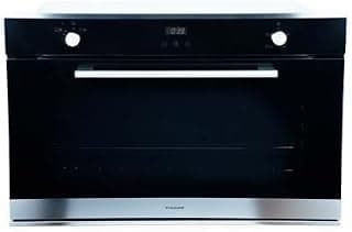 فرن زجاجي من Fulgor OF GG D 95 S XL BG 2T ES مع شواية غاز، مقاس 90 سم، اسود
