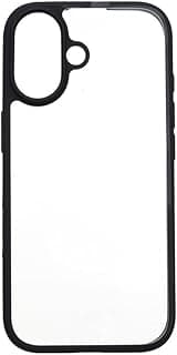 جراب شفاف لهاتف iPhone 17 - غطاء خلفي شفاف مضاد للصدمات، إطار مضاد للخدش، جراب حماية نحيف (أسود وشفاف)