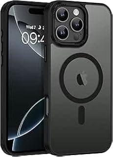 جراب مغناطيسي GaoBao مصمم لهاتف ايفون 16 Pro Max، جراب نحيف [متوافق مع Mag Safe] جراب حماية كلاسيكي غير لامع ومضاد للصدمات لهاتف ايفون 16 Pro Max مقاس 6.9 بوصة، أسود