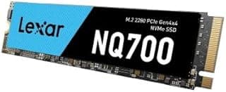 قرص تخزين صلب NQ700 بسعة 1 تيرابايت من ليكسار/طول 80 ملم وعرض 22 ملم بذاكرة مستديمة ومنفذ الملحقات الإضافية السريع PCIe الجيل الرابع/سرعة قراءة 4500 ميجا في الثانية وسرعة كتابة 2100 ميجا في الثانية