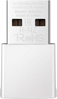Mercusys MA30N USB WiFi Adapter, AC1300Mbps, Network Card, Nano Card, Dual Band, USB 2.0, WPA3, Plug & Play