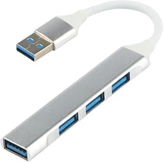 MySouqEg - متجر - (قطعة واحدة) موزع بيانات USB 3.0 فائق النحافة بـ 4 منافذ - اتصال عالي السرعة للابتوب والكمبيوتر المكتبي