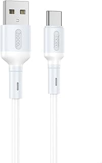 X65 - Prime Charging And Data Transmittion Cable (3A - 1M), USB-A To USB-C Plug, Compatible With Samsung Huawei Xiaomi Oppo - White