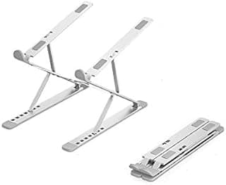 laptop stand for desk Adjustable Portable Base Notebook Stand, Suitable For Laptop Stand Computer Tablet - Silver
