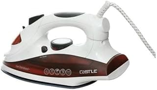 Castle Steam Iron, 2200 Watt, Red and White- Sl1522C
