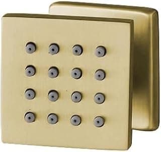 Shower Head Buried Shower Head Suitable for Urban Bathrooms 360 Degree Rotation Square (Gold)