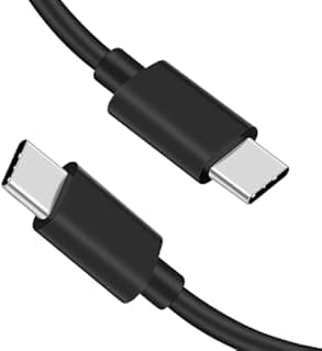 كابل USB للشحن السريع بقدرة 100 وات من USB نوع C إلى نوع C من ماي سوق اي جي، كابل شحن سريع لتيار 5 امبير، سلك موبايل، لون أسود، 2 م