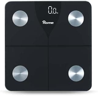 Home EU4004 Smart Digital Body Weight Scale, 180 kg Capacity, Black