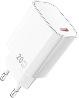 شاحن من ويوو بمنفذ USB تايب-C متوافق مع آيفون وهواتف أندرويد بمنفذ واحد وقدرة 20 واط مع تقنية GaN للشحن السريع
