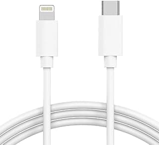 USB C to Lightning Cable 1M Heavy Duty - MFI Certified Fast Power Delivery (PD) for iPhone 12, 11, XR, XS, X, 8, 7, 6, 5, SE - iOS - White