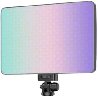 إضاءة تصوير LED محمولة RGB موديل U480 PRO مع لوحة إضاءة قابلة للشحن للتصوير والفيديو مع زاوية ميل 180 درجة وشحن Type-C - أسود