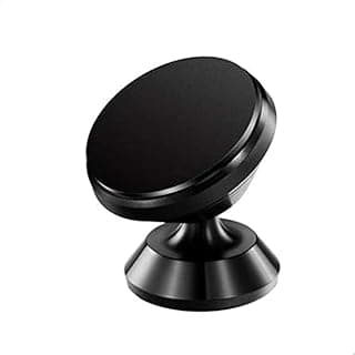 Magnetic Car Phone Holder Compatible with Most Mobile Phones 360 Degree Rotation Black - SA CAR