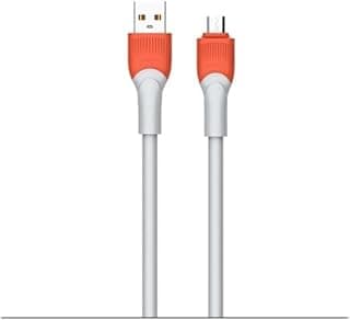 كابل بيانات Ldnio LS603 شحن سريع من Micro إلى USB-A، بقدرة 30 وات، طول 3 متر - رمادي