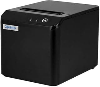 طابعة إيصالات حرارية مع قاطع تلقائي مقاس 80 ملم تدعم شبكة محلية ومنفذ USB موديل XP-T80Q مقاس 80 ملم