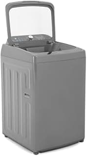 WPTL1666DGSMA Top Loading Automatic Washing Machine 16 KG With Digital Screen And Hydraulic Glass Door - Gray