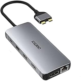 تشويتيك قاعدة شحن لاب توب USB C 12 في 2 من اتش يو بي - ام 25، شاشة مزدوجة 4 كيه عند 60 هرتز، شاشة ثلاثية