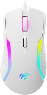 ماوس العاب RGB - مستشعر بصري دقيق، DPI قابل للتخصيص، تصميم مريح، ازرار قابلة للبرمجة، اضاءة RGB ديناميكية للاعبي الكمبيوتر (MS1033)