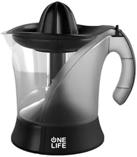 عصارة حمضيات كهربائية One Life، 40 وات، 1 لتر، أسود وأبيض، JC40BW