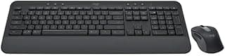 كومبو لوجيتك Signature MK650 للأعمال، ماوس وكيبورد لاسلكي، توزيع عربي، جرافيت 920-011003