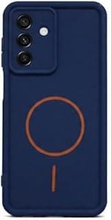 Samsung A17 Soft touch, compatible silicone case with raised edges, camera sensitivity, shockproof and fingerprint-resistant design -(Blue)