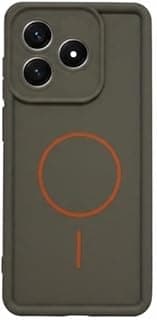 Honor X5C Plus Soft touch, compatible silicone case with raised edges, camera sensitivity, shockproof and fingerprint-resistant design -(Brown)