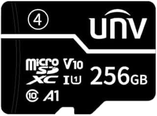 بطاقة ذاكرة 256GB UNV MicroSD TF A1 للاستخدام المستمر 24/7 مع اداء مستقر وموثوق - مناسبة للهواتف الذكية وكاميرات المراقبة - TF-256G-T-C