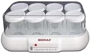 E-MAR-1008 Yogurt Maker with 8 Cups and Indicator Light, 10W, White