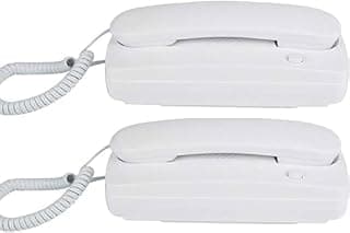 Intercom Phone, WallMounted Intercom System, 2 Way NonVisual Interphone, Wired Home Intercom System, Ideal for Office Department Store