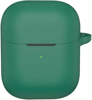 Silicone Case Compatible with Oraimo Freepods Neo OTW-330S Earbuds, Soft Silicone Protective Case Cover, Shockproof Sleeve with Carabiner For Oraimo Freepods Neo OTW-330S (Green)