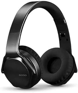 SD-MH3 2-in-1 Wireless Bluetooth On-Ear Headphones and Twist Out Bluetooth Speaker, SD-MH3 Wireless Headphone Headset in Black
