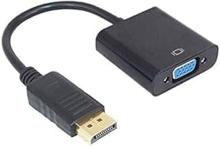 محول جينيريك DisplayPort ذكر إلى VGA أنثى، كابل 18 سم