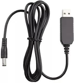 كابل باور بانك للراوتر - محول طاقة من 5 فولت إلى 12 فولت، كابل USB إلى USB (5.5x5.1 مم) - مثالي للباور بانك والسماعات
