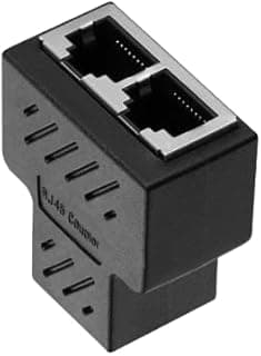 موزع شبكة RJ45 عدد 3 في 1، وصلة تمديد كابل ايثرنت LAN، محول 1 ذكر إلى 2/3 أنثى