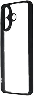 جراب ظهر شفاف لهاتف vivo V60 Lite - ممتص صدمات بلاستيك شفاف، مقاوم للخدش، مضاد للاصفرار، جراب حماية نحيف (شفاف وأسود)