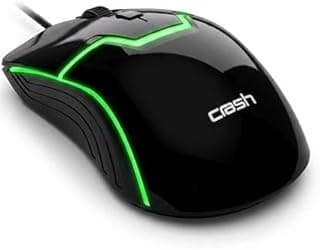 Crash X100 Illuminated Gaming Mouse, Wired USB, ABS, 800-1600 Variable DPI, Colorful RGB Lighting, Ergonomic Design, 4 Buttons