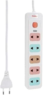 Foura 5-outlet 3m power strip - multi-color