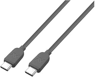 كابل شحن سريع MP39B، تقنية PD، من USB-C إلى USB-C، قدرة 60 وات 5 أمبير، تصميم متين، طول 1 متر، أسود