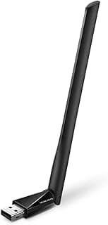 مهايئ واي فاي قوي MA30H تي بي لينك AC1300Mbps من ميركوسيس، محول واي فاي USB، هوائيات عالية الكسب، دونجل واي فاي، نطاق مزدوج، MU-MIMO، خاصية التوصيل والتشغيل، متوافق مع نظام تشغيل ويندوز 11/10/8.1/7