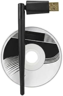 محول واي فاي USB للكمبيوتر واللابتوب، 150Mbps، التعريف مرفق، متوافق مع ويندوز، أسود